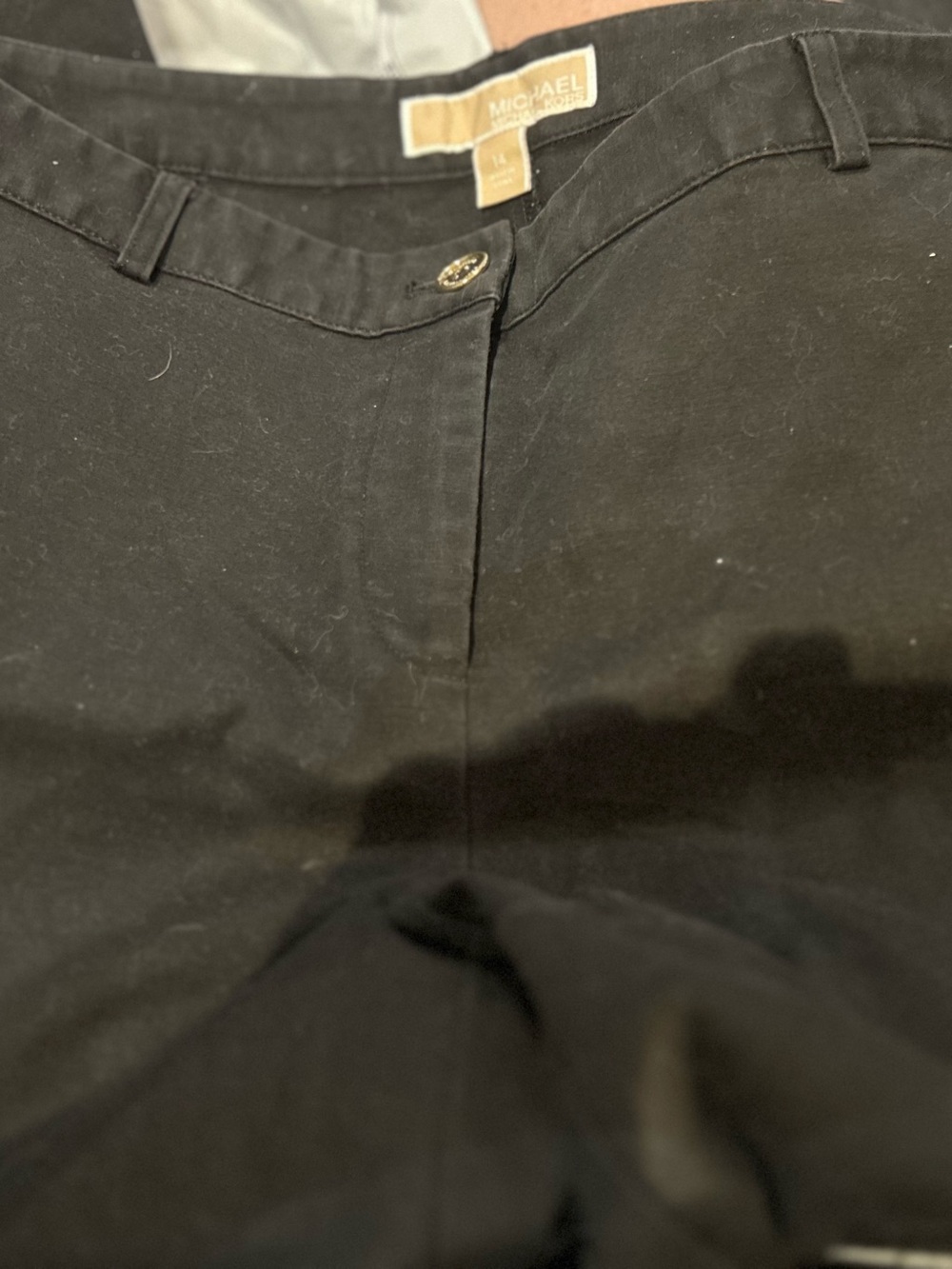 MICHAEL Michael Kors Black Dress Pants with Button Waist